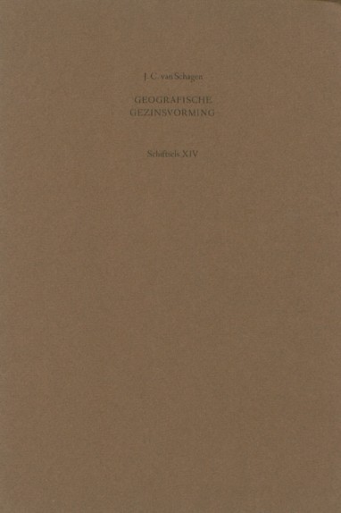 Schagen, J.C. van - Geografische gezingsvorming.
