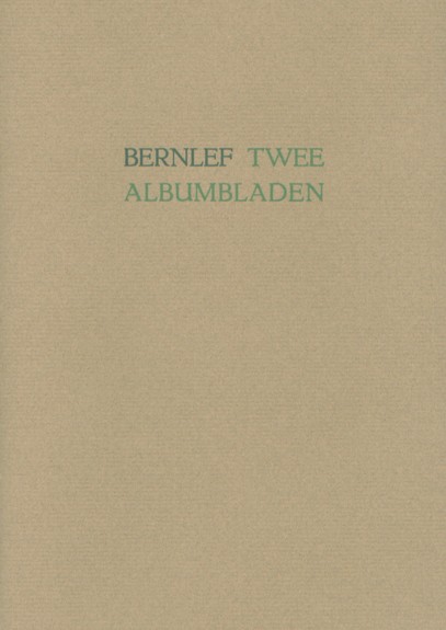 Bernlef, J. - Twee albumbladen.