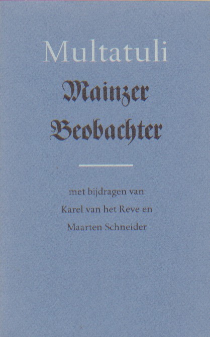 Multatuli - Mainzer Beobachter.