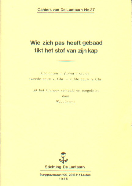 Idema (keuze en vert.), W.L. - Wie zich pas heeft gebaad tikt het stof van zijn kap.
