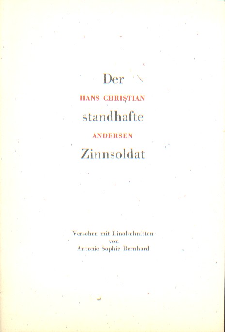Andersen, H.C. - Der standhafte Zinnsoldat.