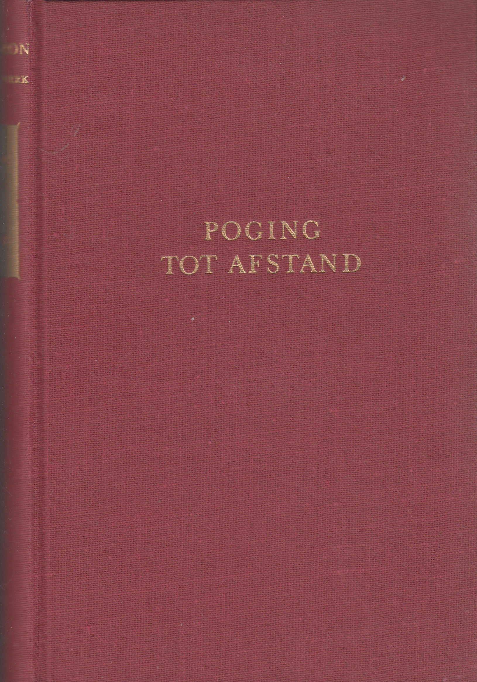 Perron, E. du - Poging tot afstand. Verhalen.