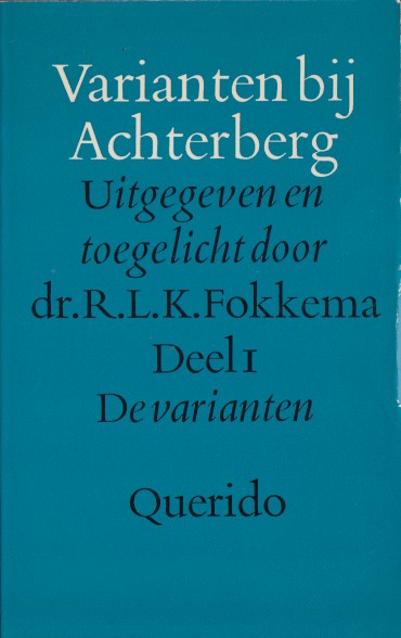 Fokkema, R.L.K. - Varianten bij Achterberg.