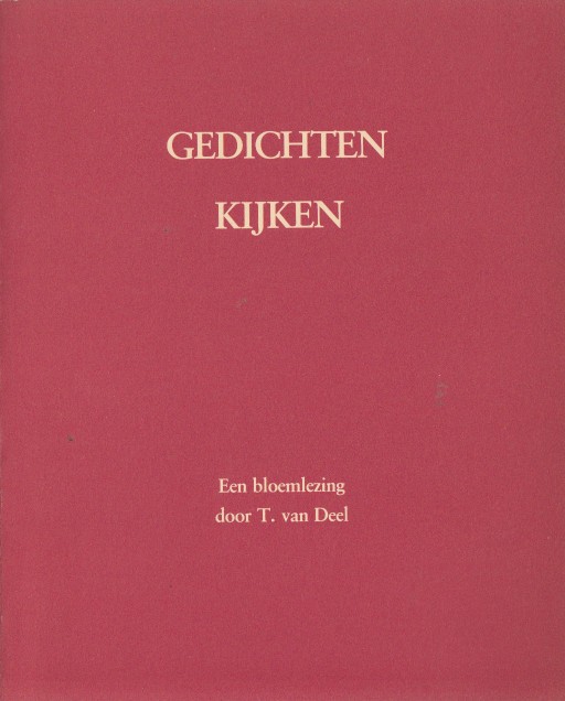 Deel (samenst.), T. van - Gedichten kijken.