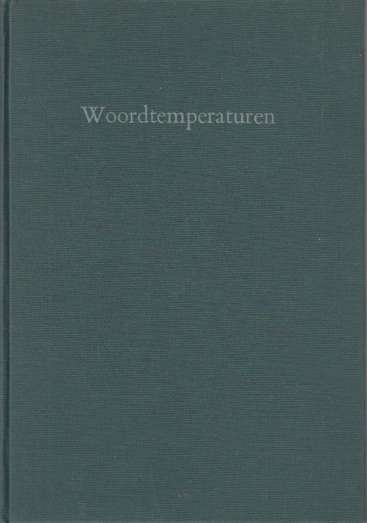 Slinger, Arie - Woordtemperaturen. Gedichten van de koude grond.