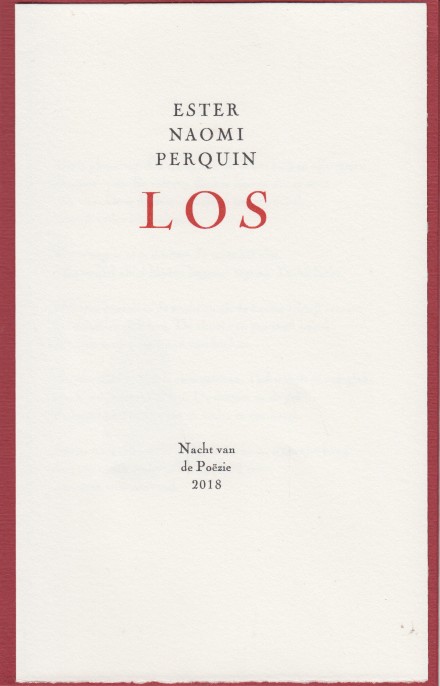 Perquin, Ester Naomi - Los.