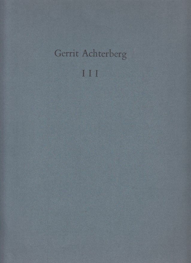 Achterberg, Gerrit - III.