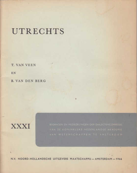 Veen en B. van den Berg, T. van - Utrechts.