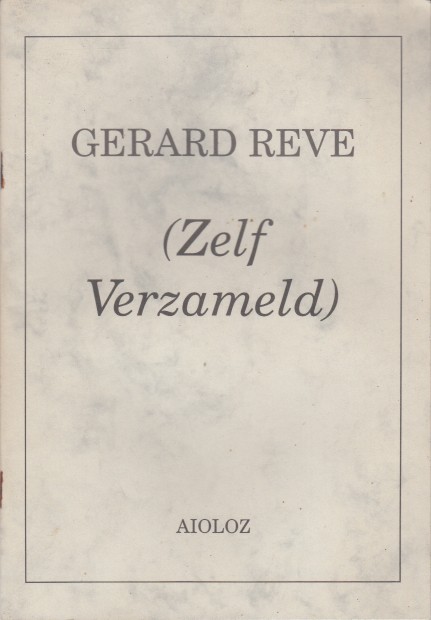 Winden, Piet van - Gerard Reve (Zelf verzameld) Catalogus 35A.