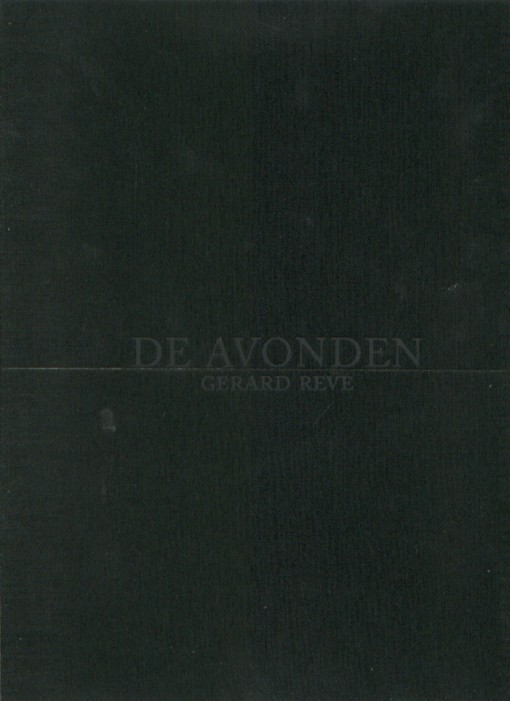 Reve, Gerard - De avonden. Facsimile-uitgave van het manuscript en typoscript.