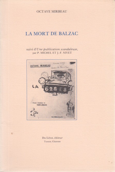 Mirbeau, Octave - La mort de Balzac.