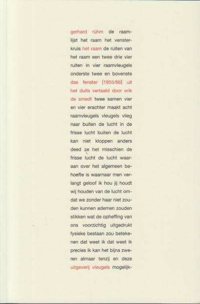 Rhm, Gerhard - Het raam.