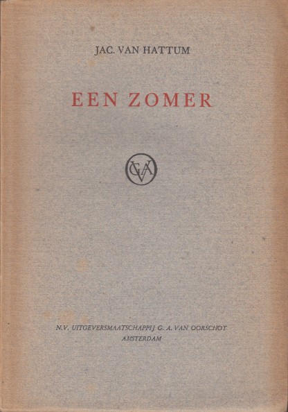 Hattum, Jac. van - Een zomer.