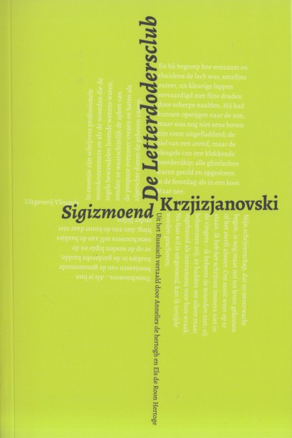 Krzjizjanovski, Sigizmoend - De Letterdodersclub.
