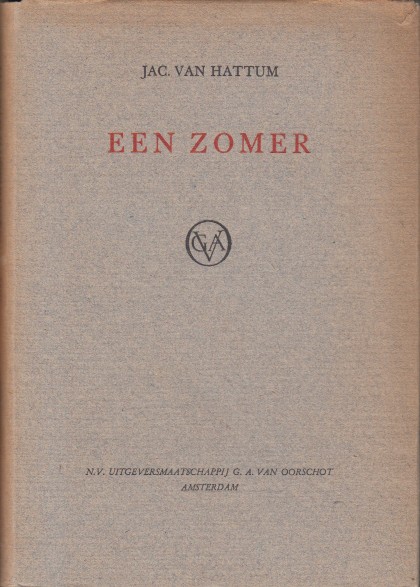 Hattum, Jac. van - Een zomer.