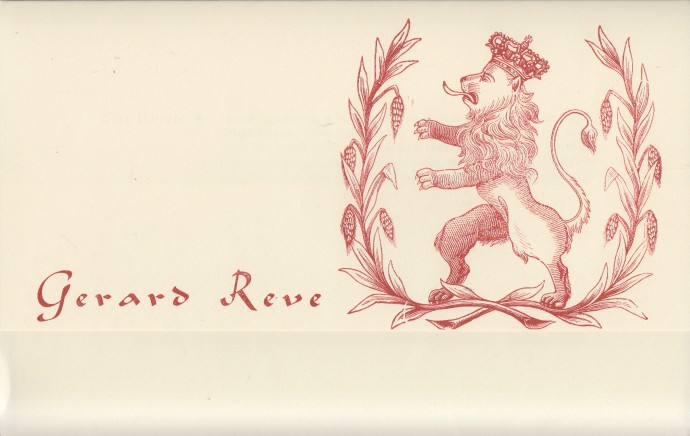 Reve, Gerard - Brief aan A. Degen.