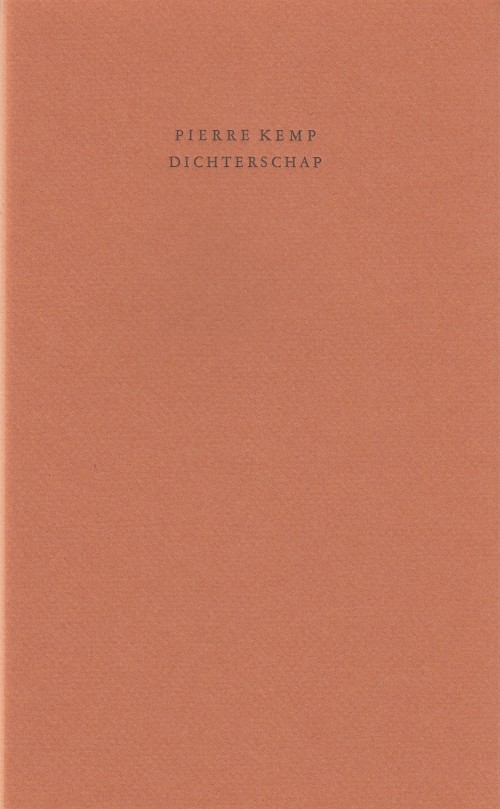 Kemp, Pierre - Dichterschap.
