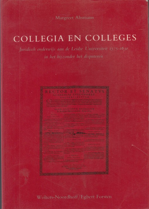 Ahsmann, Margreet - Collegia en colleges.