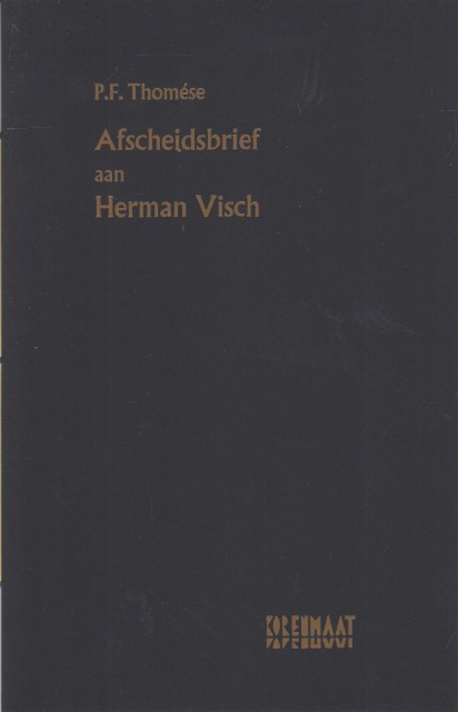 Thomse, P.F. - Afscheidsbrief aan Herman Visch.