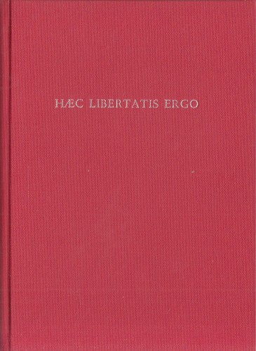 van den Vondel, Joost - Haec libertatis ergio. Papieren geld, geofferd op het altaar van de Hollandse vrijheid.