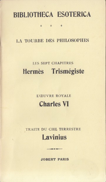 Trismegistus, Hermes - Tourbe des Philosophes.