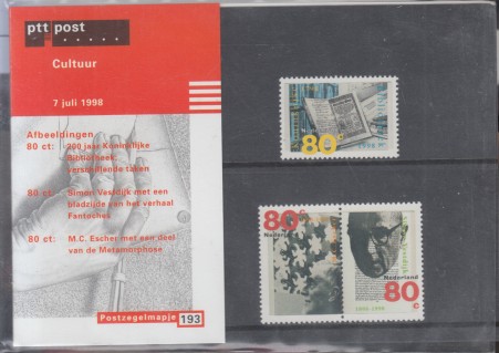 Vestdijk, Simon - Postzegel in mapje.