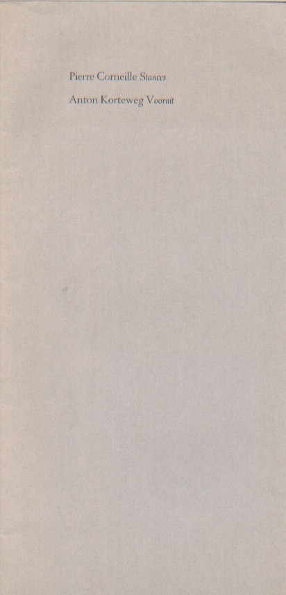 Corneille, Pierre - Stances.