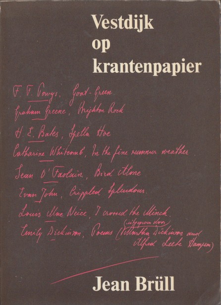 Brll, Jean - Vestdijk op krantenpapier.