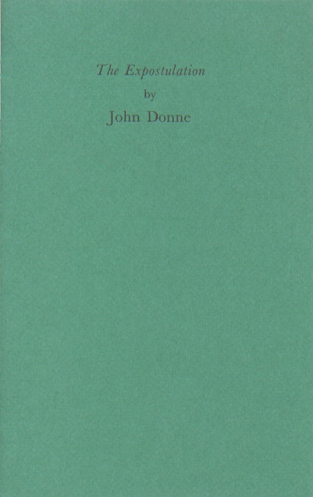 Donne, John - The Expostulation.