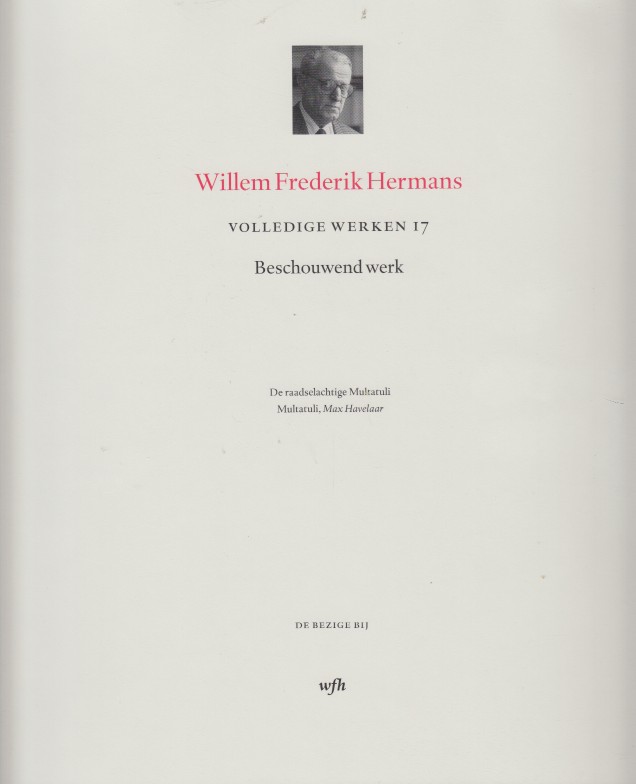 Hermans, W.F. - Volledige werken 17 - De raadselachtige Multatuli.