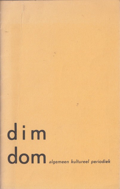 POINTL E.A., FRANS - Dim Dom. Algemeen Kultureel Periodiek.