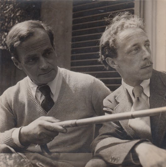 Presser, S. - Originele foto van A. Roland Holst en Bert Voeten.