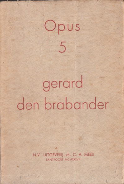 Brabander, Gerard den - Opus 5.