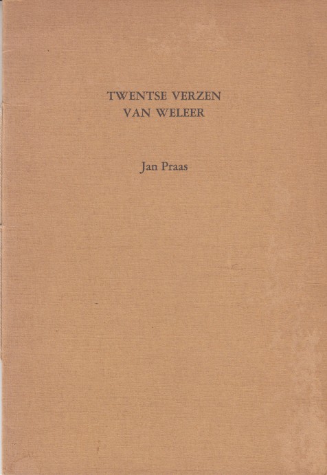 Praas, Jan - Twentse verzen van weleer.